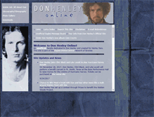 Tablet Screenshot of donhenleyonline.com